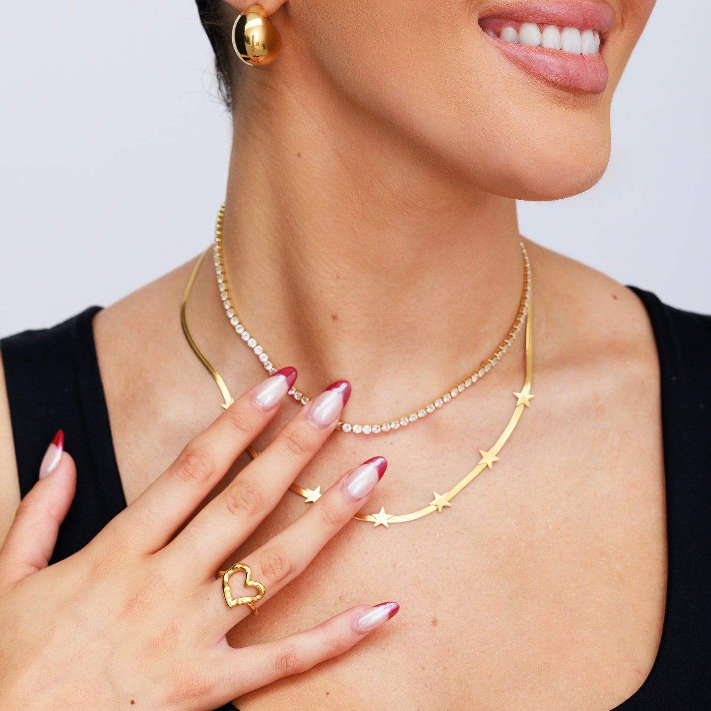 Gold Love Heart Ring