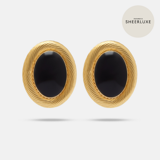 Amie Earrings Onyx