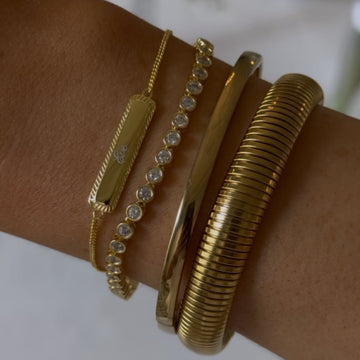 Engraved Bar Bracelet