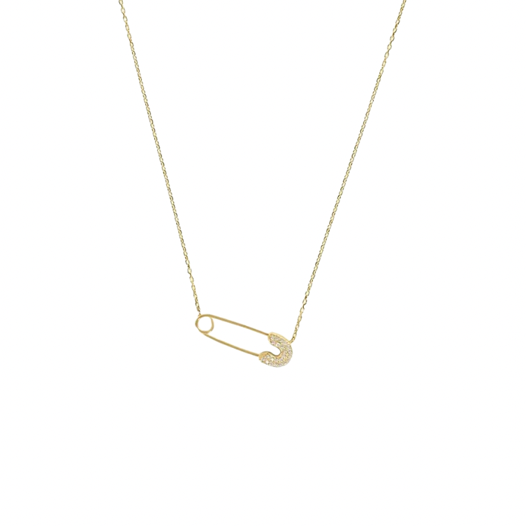 Gold Pin Necklace