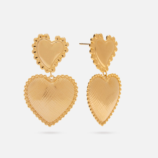 Amore Earrings Gold 4