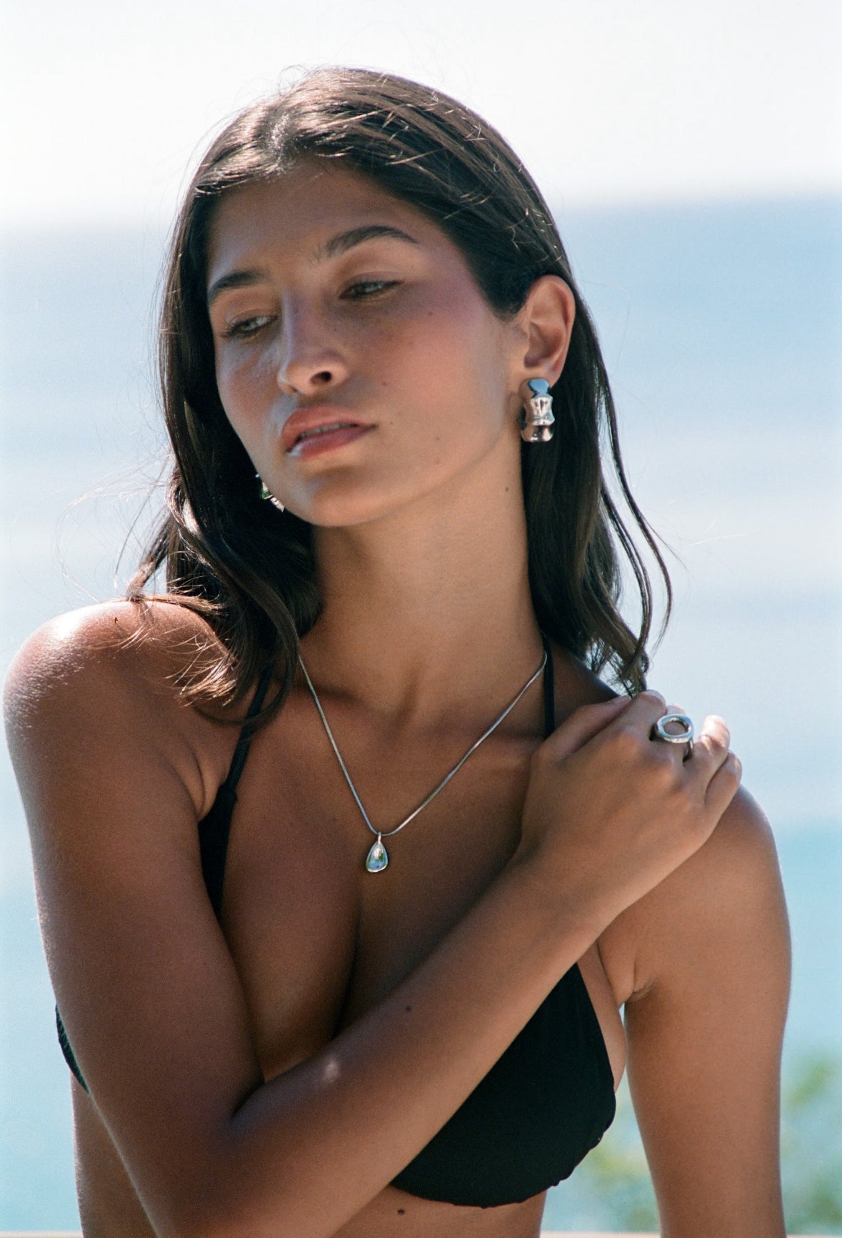 Bamboo Hoops Silver