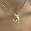 Bow Necklace Gold