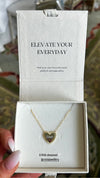 Engraved Heart Pendant