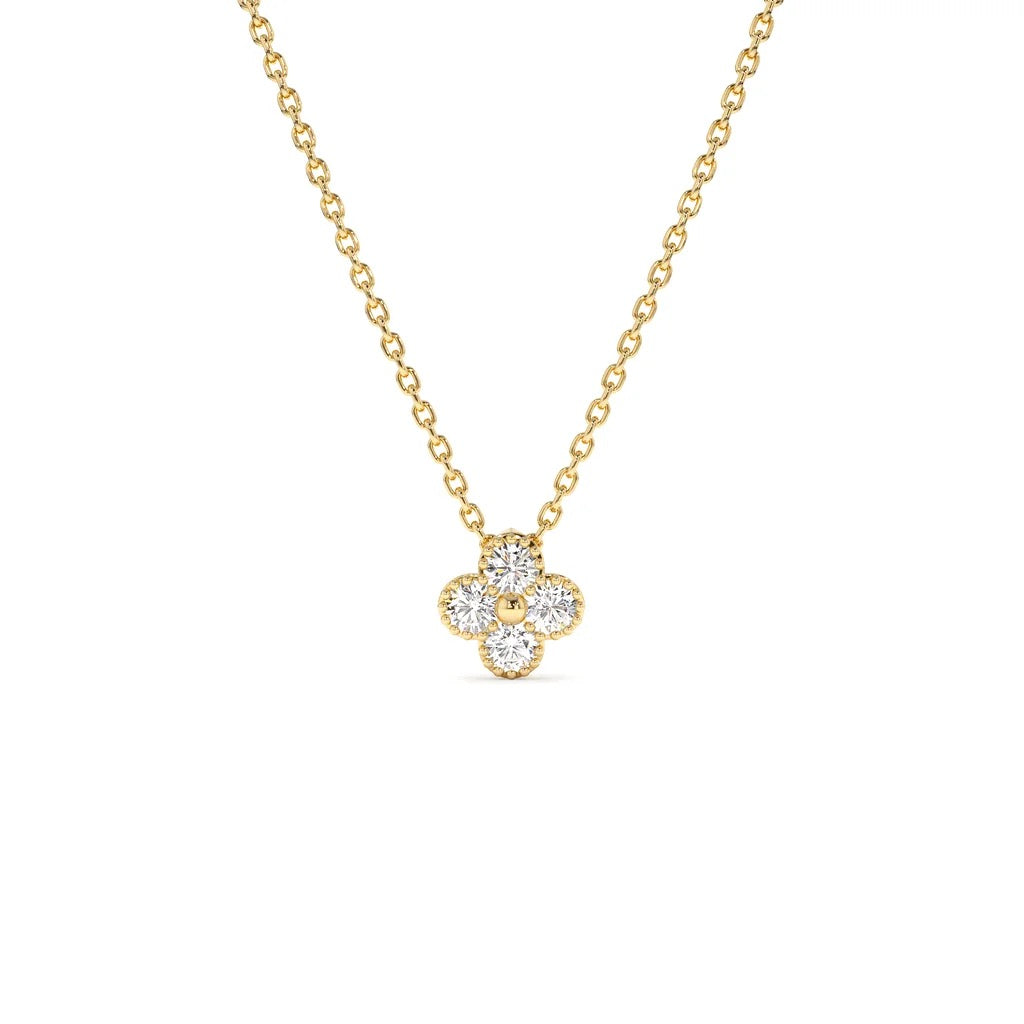 Clover Necklace Gold