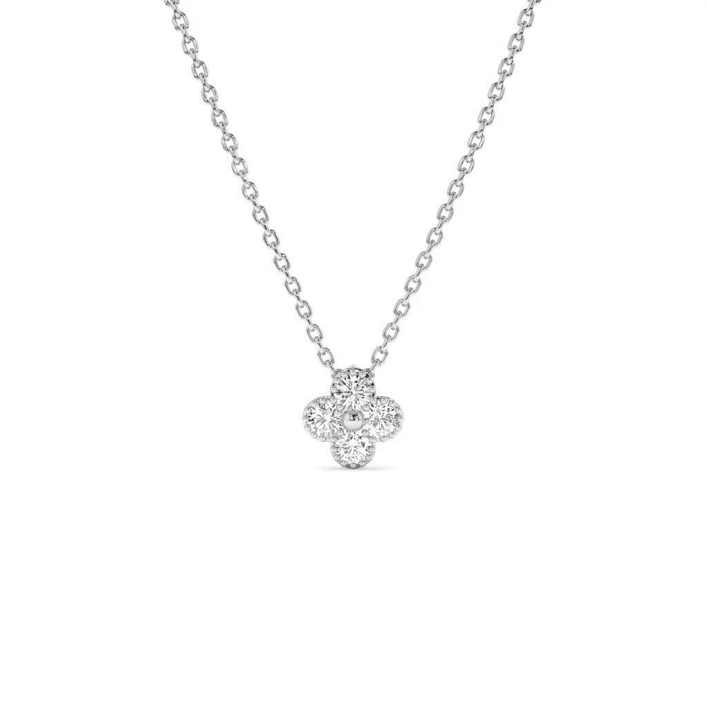 Clover Necklace Silver