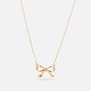 Fine Chain Bow Necklace