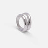 Duo Irregular Ring Silver