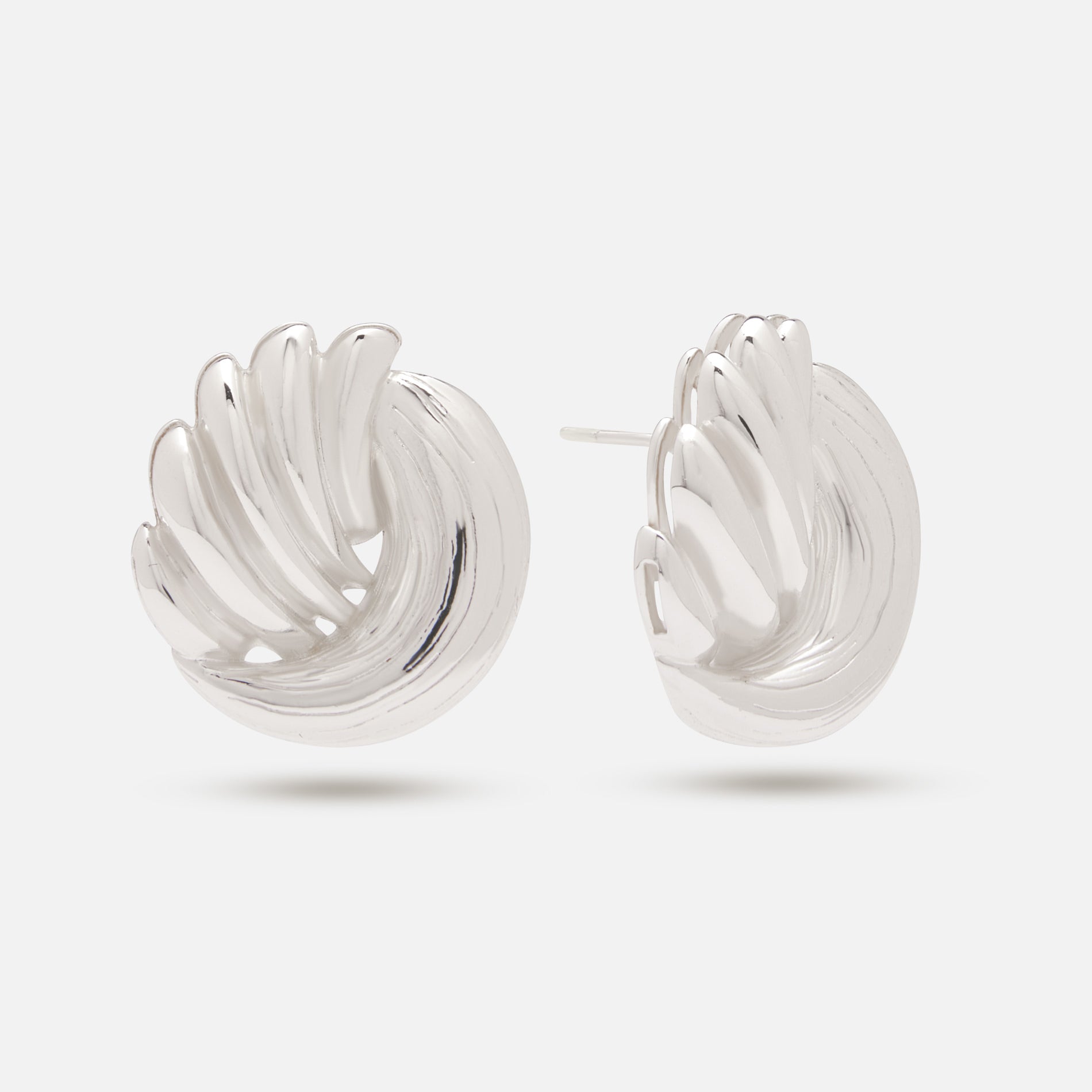 Duo Texture Statement Earring 3