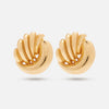 Duo Texture Statement Earring Gold