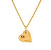 Heart Pendant Necklace Gold