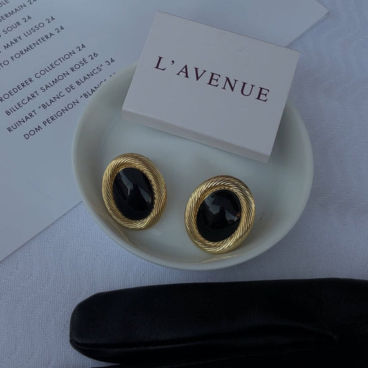 Amie Earrings Onyx