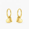 Amelie Heart Huggie / Gold