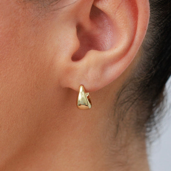 Mini Dome Hoops Gold