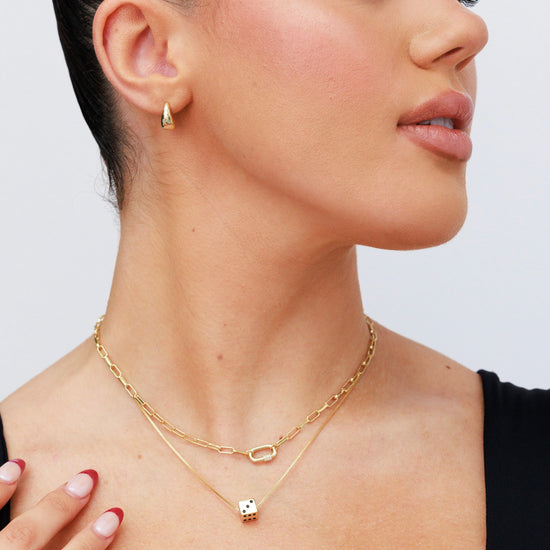 Mini Dome Hoops Gold