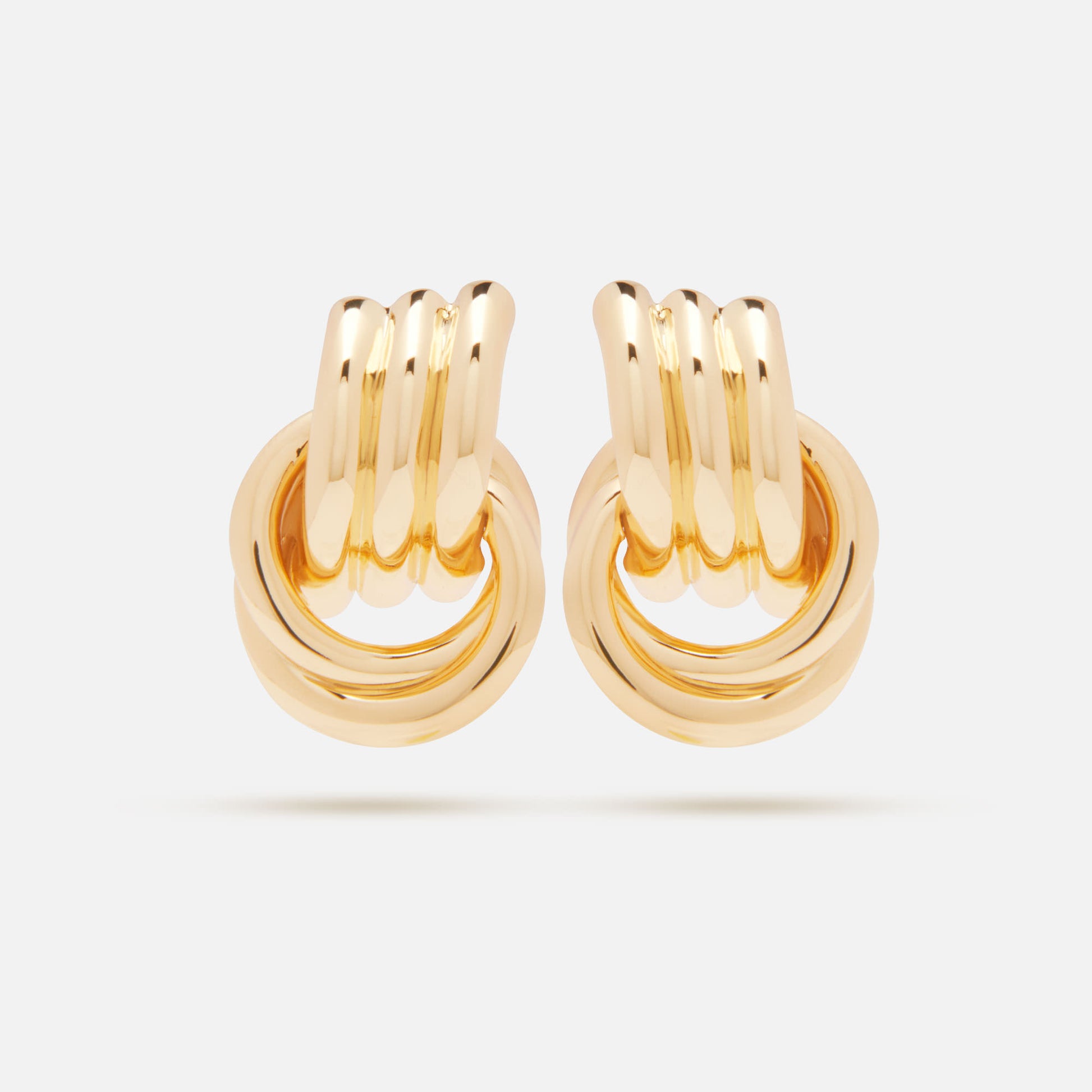 Mini Knot Earrings Gold