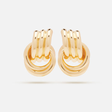 Mini Knot Earrings Gold