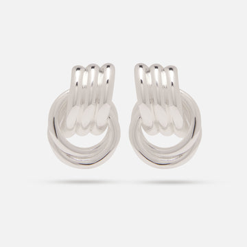 Mini Knot Earrings Silver