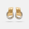 Mini Knot Earrings TwoTone