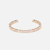 Mixed Stone Adjustable Bangle Gold