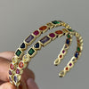 Mixed Stone Adjustable Bangle Multi