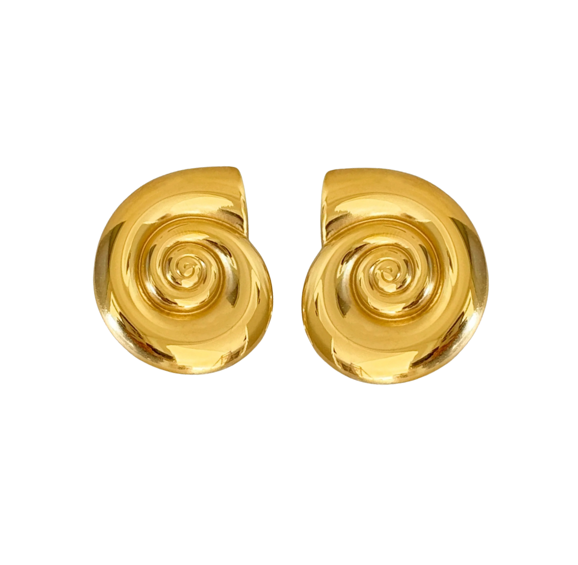Shell Earrings Gold