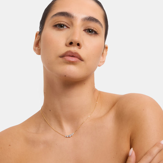 Multi Rhinestone Necklace