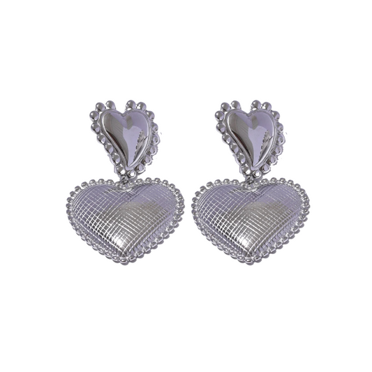 Silver Amore Earrings