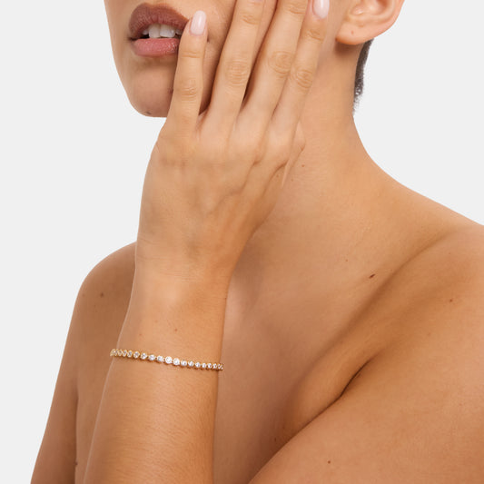 Bezel Tennis Bracelet