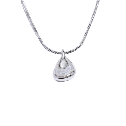 Silver Tear Drop Necklace
