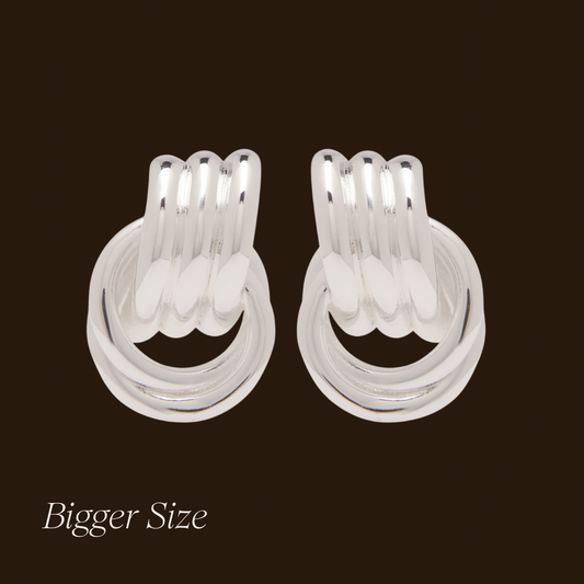 Silver Knot Earring