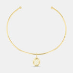 Andra Choker with Buttercream Pendant