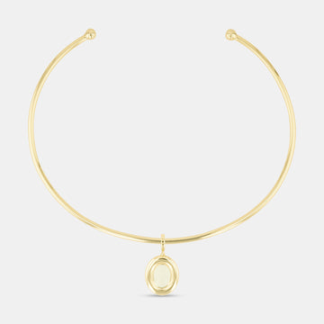 Andra Choker with Buttercream Pendant