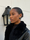 Avery Silver Onyx Earrings