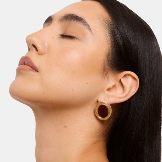 Amie Bordeaux Earrings