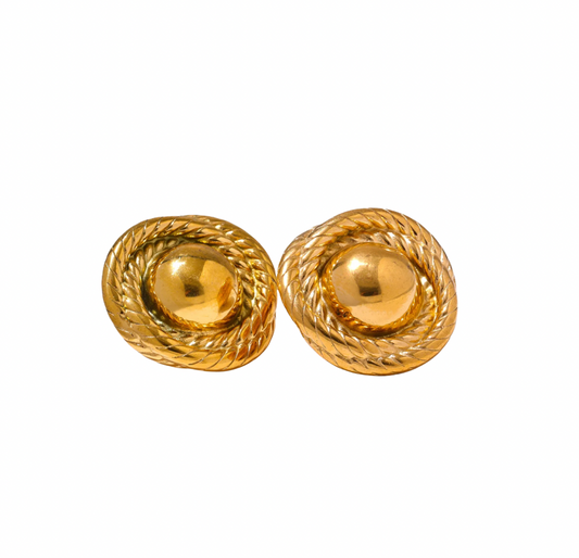 Gold Vintage Inspired Knot Earring