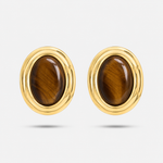 Avery Tiger Eye Earrings