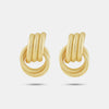 Ribbed Knot Earrings