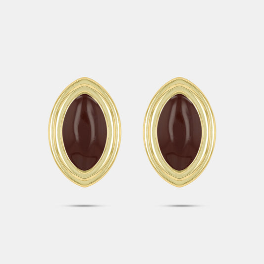Quinn Bordeaux Earrings