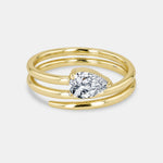 Solene Pear Band Ring