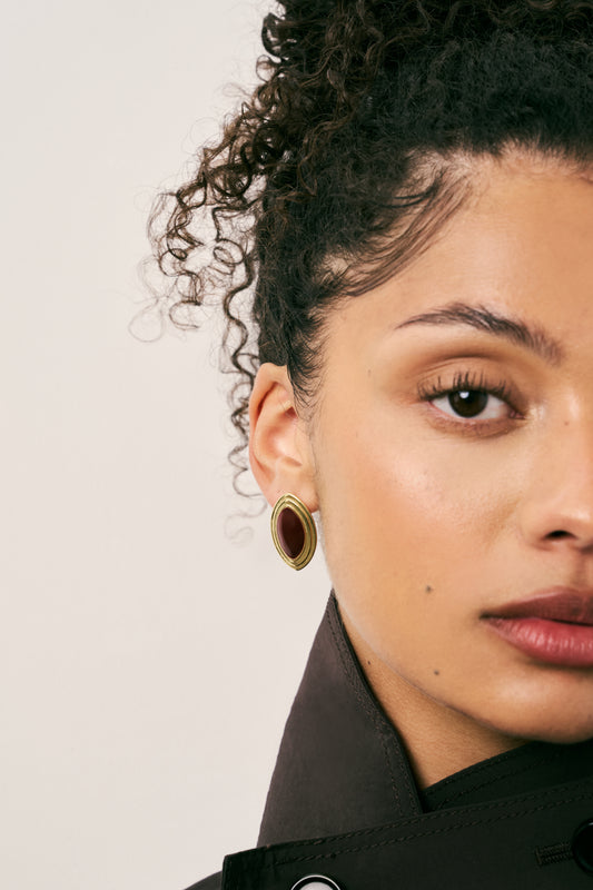 Quinn Bordeaux Earrings