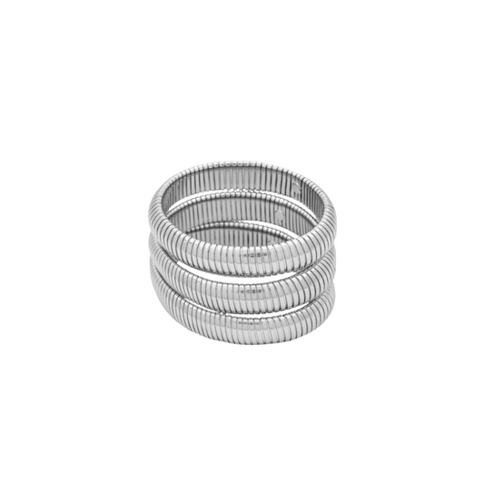 Classic Chunky Bangle Silver 