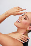 Clover Chain Adjustable Bangle Gold 
