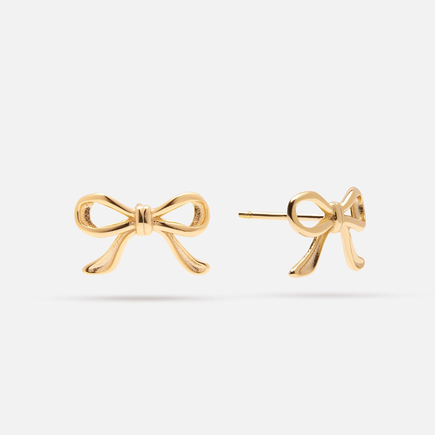 Gold Bow Studs