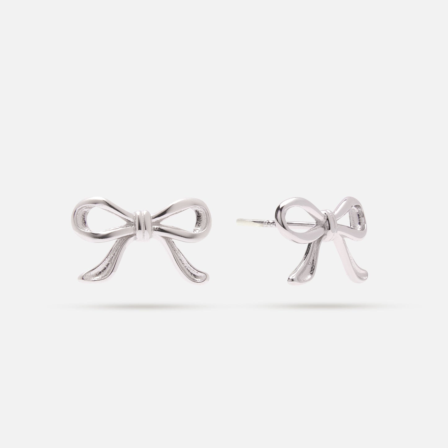 Silver Bow Studs