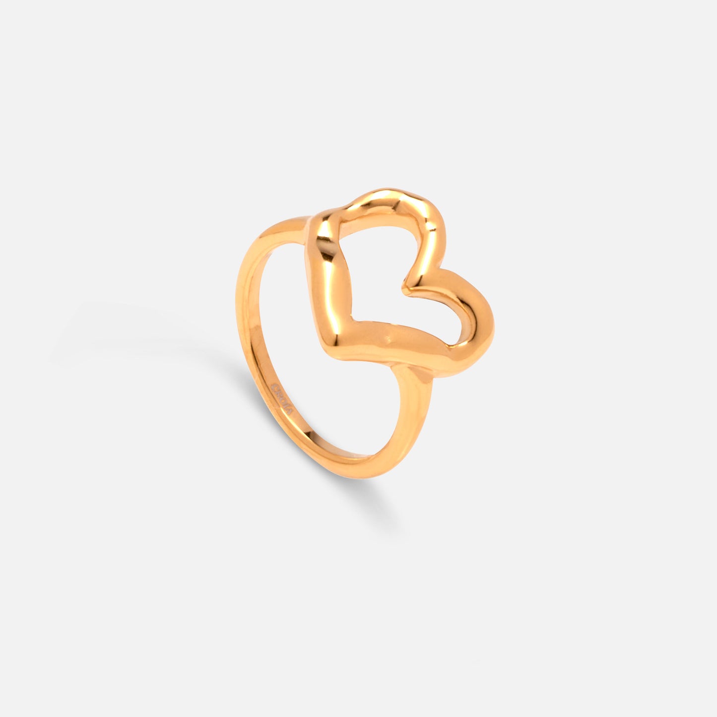 Gold Love Heart Ring