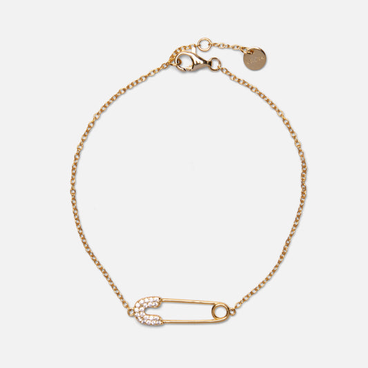 Gold Pin Bracelet