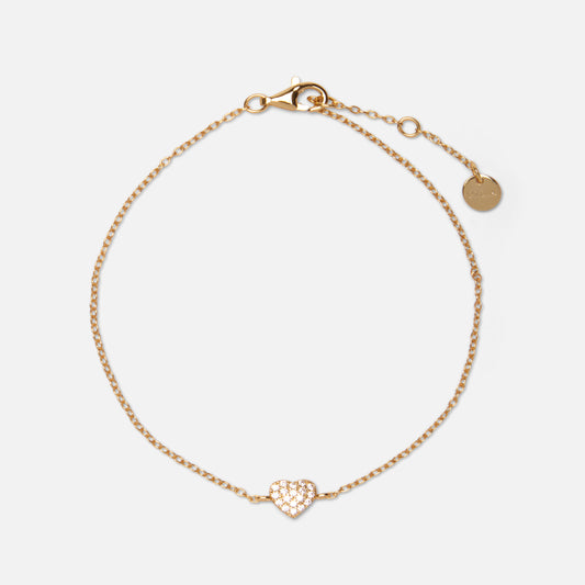 Heart Fine Chain Bracelet