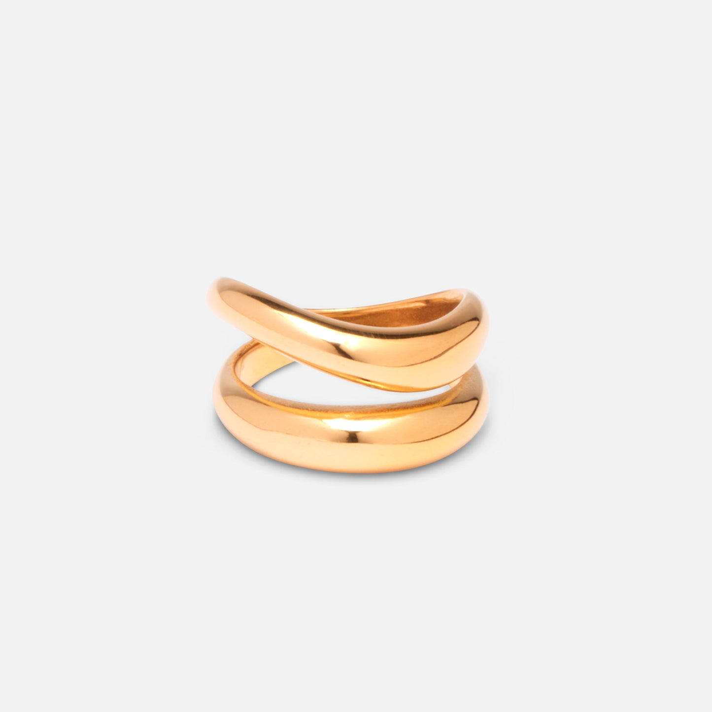 Gold Duo Irregular Ring