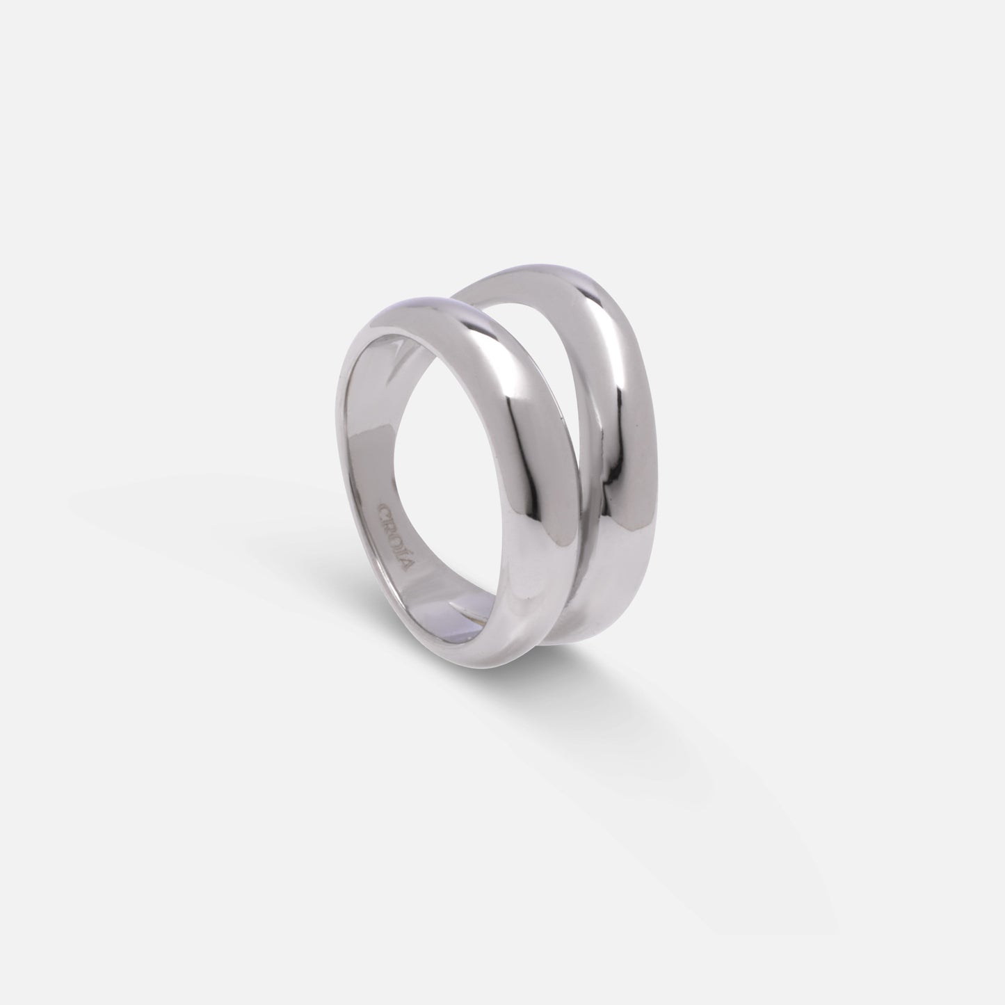 Silver Duo Irregular Ring